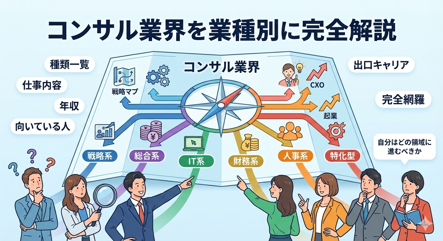 コンサル業界を業種別に完全解説